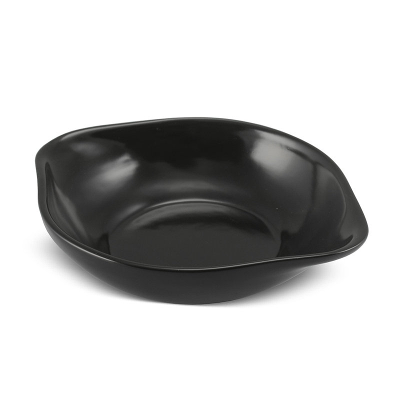 Ceraflame 0,21 pte Plat de cuisson ovale en céramique, Noir