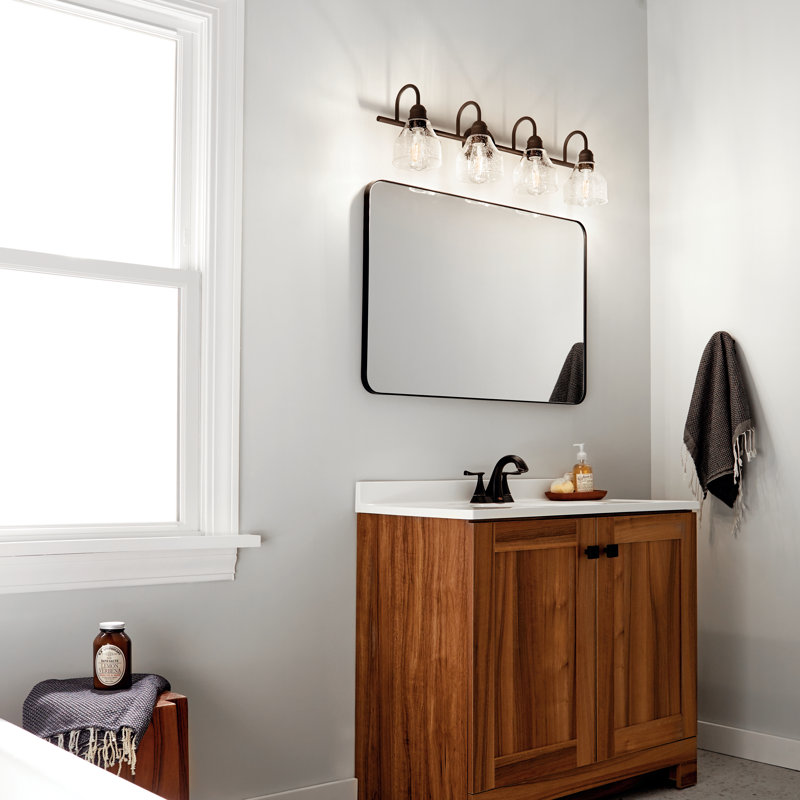 Antioch 4 - Light Dimmable Vanity Light, Old Bronze