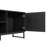 Mid-Century Modern 65 Inch TV Stand with 2 Rattan Soft Close Doors and Fixed Center Shelf-1513881003