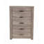 Commode à tiroirs, armoire de rangement à 5 tiroirs simple gris clair 1 pièce