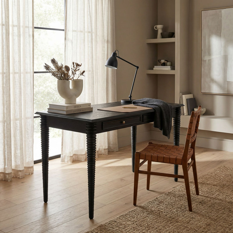 Leonardo Solid Wood Writing Desk