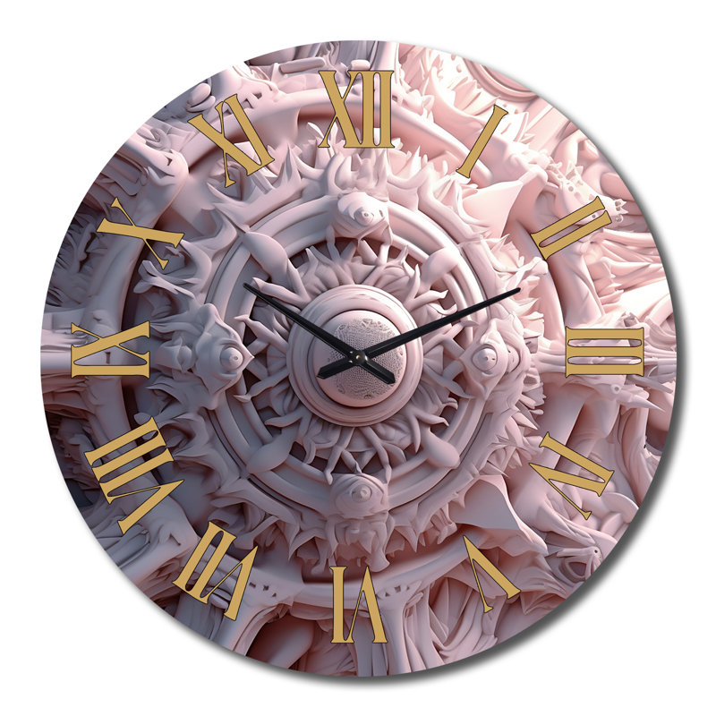 Horloge murale Alien Fractal Space, Très grand