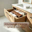 Tapis de bain Roll-up Teak
