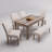Fort 6 - Pieces Farmhouse Dining Set, Wooden Table with Chair and Bench Set for 6