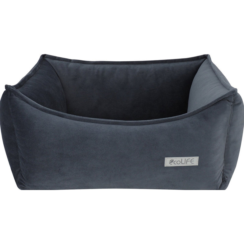 Constance RECYCLED PLASTIC Pet Bed, Grey, 33cm H x 109cm W x 83cm D
