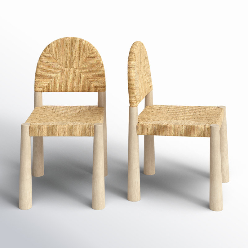 Jeane 17.5'' H Solid Wood Side Chair, Cream