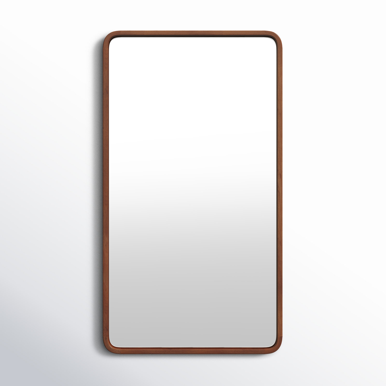Sherman Wood Rectangle Mirror, 36" x 20", Walnut Brown