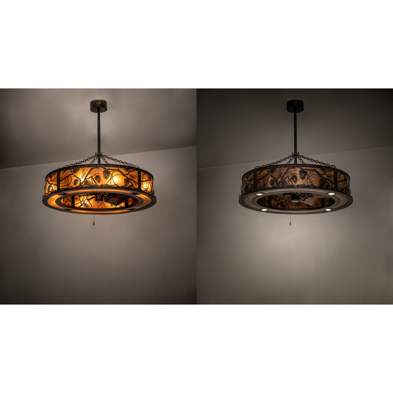 Whispering Pines Downrod Ceiling Fan