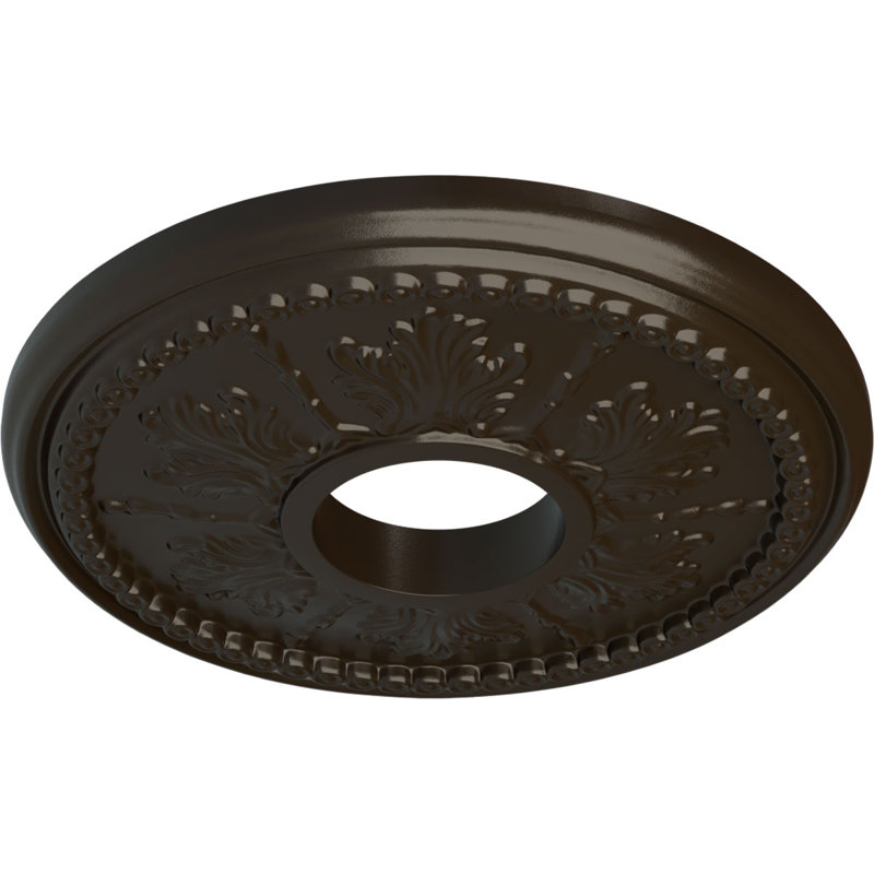 Médaillon de plafond H 13,875 po x l 13,875 po x P 1,25 po Tirana, Pierre de foyer