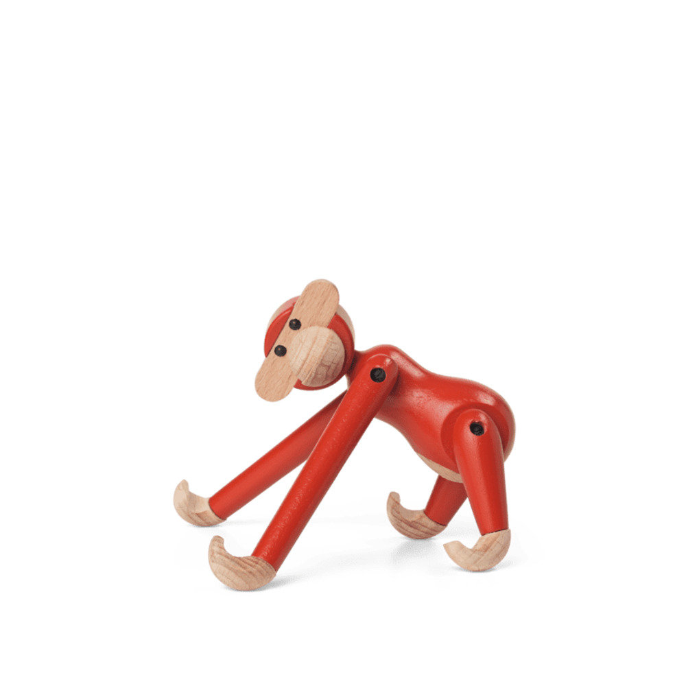 Monkey Sculpture, Vintage Red
