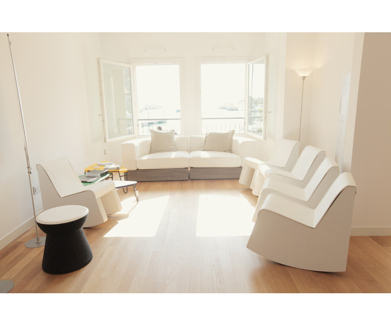 Fauteuil à bascule hession swing, Blanc