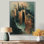 Grey Black Guarded Gate Fortress Castle - Castles Wall Art Living Room