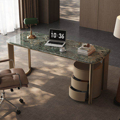 Bureau à plateau en marbre 70,87 "Modern Luxury