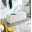 Banc rembourré en velours Liyou