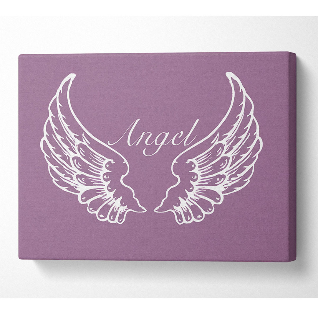 Angel Wings Dusty Pink - Kunstdrucke auf Leinwand