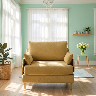 Type de canapé-lit convertible en chenille l 37,01 po x P 29,13 po x H 27,95 po Coolmore