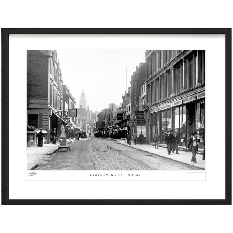 Croydon, North End 1896 by Francis Frith - Single Picture Frame Print, 28cm H x 36cm W x 2.3cm D