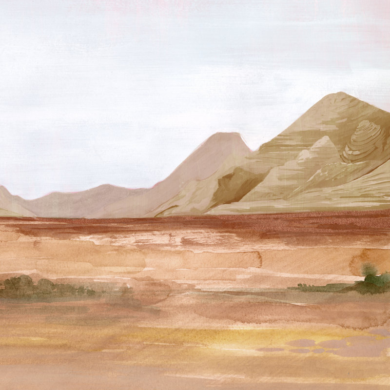 Desert Formation II by Jennifer Paxton Parker - Wrapped Canvas Painting, 30cm H x 30cm W