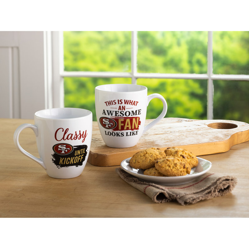 Ensemble de 2 tasses à café NFL, 49ers de San Francisco