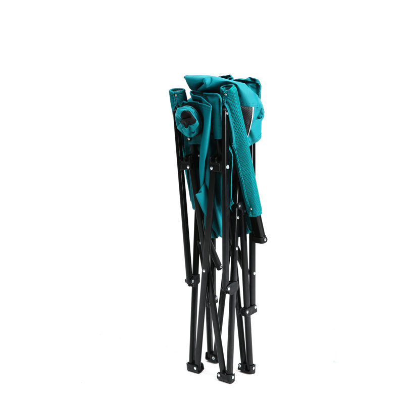 Fauteuil de jardin avec porte-gobelet, capacité de charge de 250 lb - bleu, support pratique et confortable pour 250 lb, dossier de siège stable