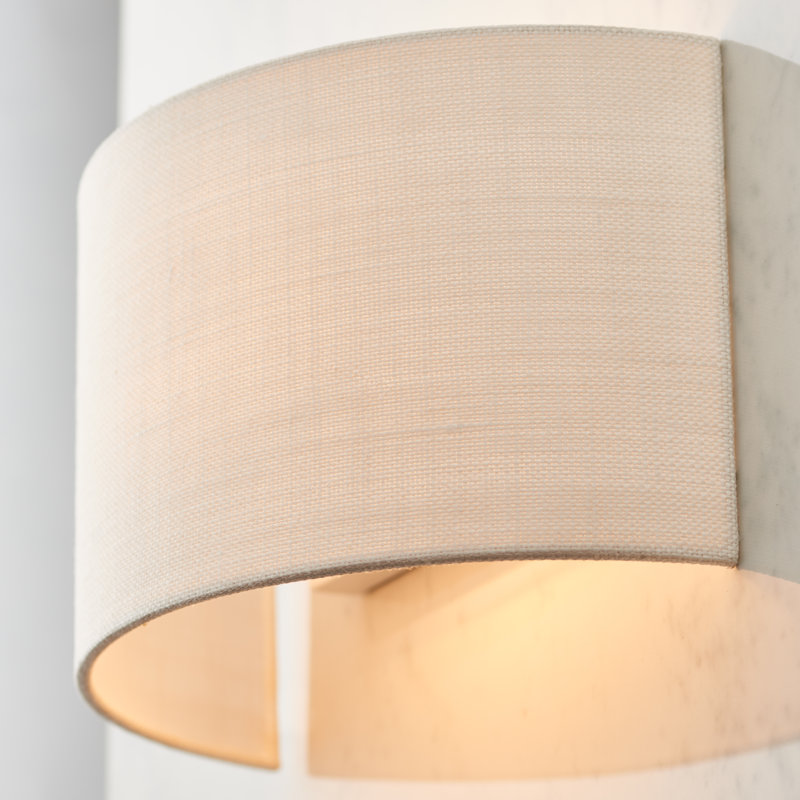 Paige Flush Mounted Sconce, Vintage White