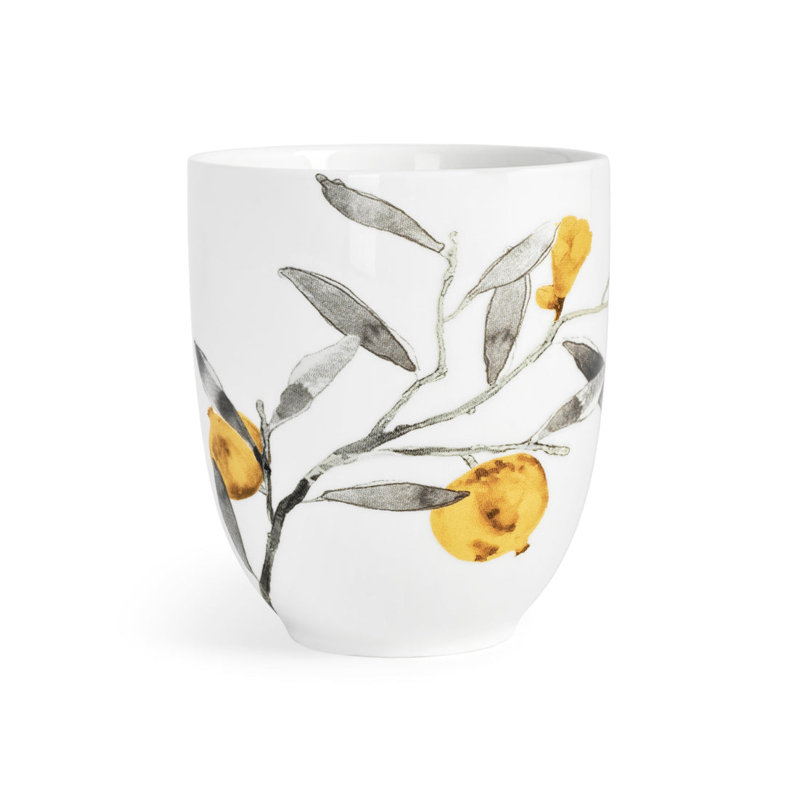 Pomegranate Handmade Porcelain Coffee Mug