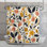 Botanical Illustration Shower Curtain -  Floral Bathroom Decor Traditional