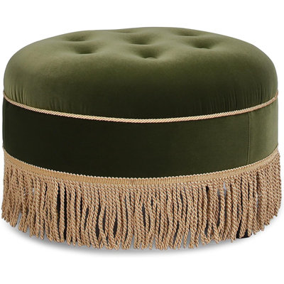 Neptune 24" Wide Tufted Round Cocktail Ottoman