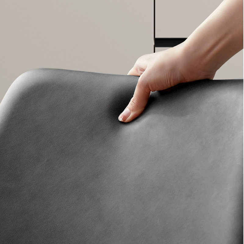 Lovise 17.7'' H Faux Leather Upholstered Metal Side Chair