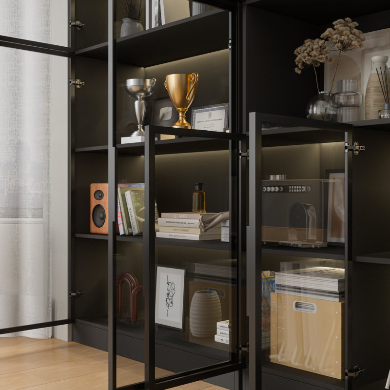 Knaresborough China Cabinet With Led Light, Black