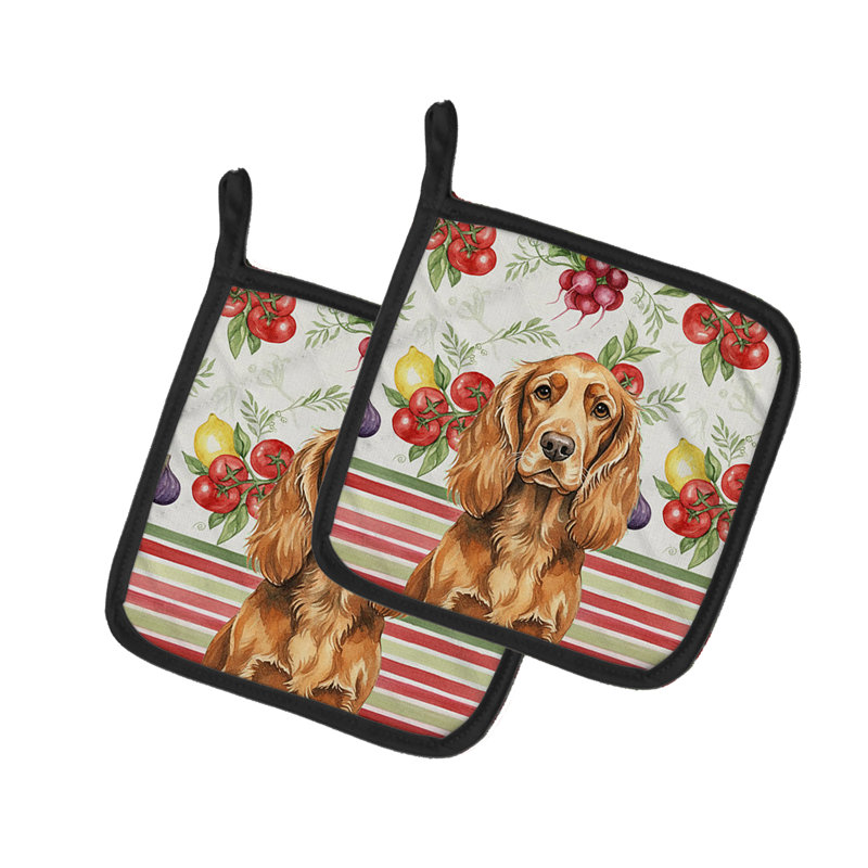 Paire de supports à casseroles Sussex Spaniel