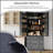 Farmhouse Kitchen Pantry, Freestanding Tall Cupboard with 3 Adjustable Shelves for Maximum Storage-715495835