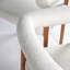 Fauteuil à dossier bas Latrone en blanc