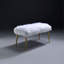 Banc avec pieds droits