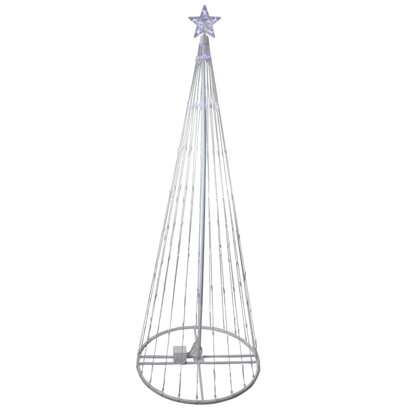 Décoration d'extérieur à DEL, Blanc, H 108 po x l 35 po x p 35 po
