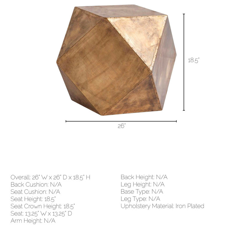 Torval End Table, 18.5" H x 26" W x 26" D