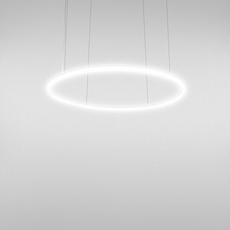 GeoLumina Adjustable 61" LED Geometric Chandelier in Grey Aluminum