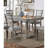 6 - Person Rubberwood Solid Wood Dining Set
