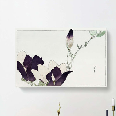 Purple Magnolia by Watanabe Seitei - Wrapped Canvas Print