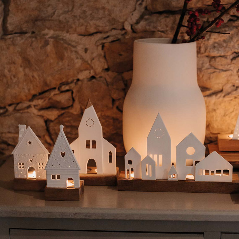 Bougie chauffe-plat Village Church