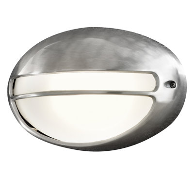Torino Silver 21cm H Outdoor Bulkhead Light