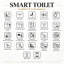 Toilette allongée une pièce 1,28 GPF (économe en eau) (siège inclus)