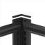Étagère de rangement réglable en métal à 5 niveaux, organisateur de rangement en filet noir pour garde-manger, garage et cuisine, L 35,43 po x l 15,75 po x H 72 po