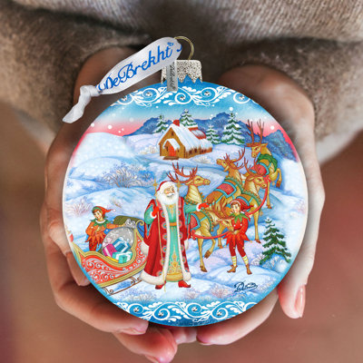 3.5'' Glass Holiday Shaped Ornament