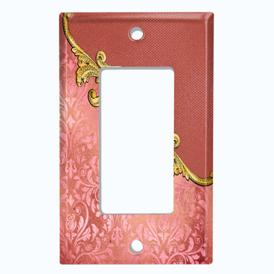 Plaque murale avec interrupteur à bascule Damask