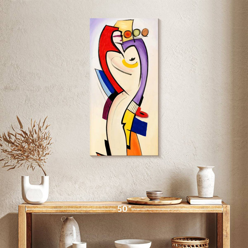 Chrome Curves, 36" H x 18" W