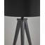 Lampe de table noire 28 po Napavine