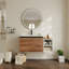 Meuble-lavabo mural multifonctionnel avec lavabo et armoire latérale séparée-133678066