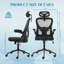 Chaise de bureau en filet Mireyna-974663003
