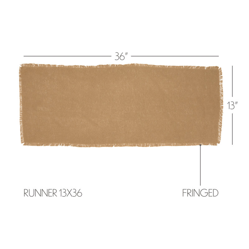 Chemin de table 100% coton Mulley, l 36 po x P 13 po